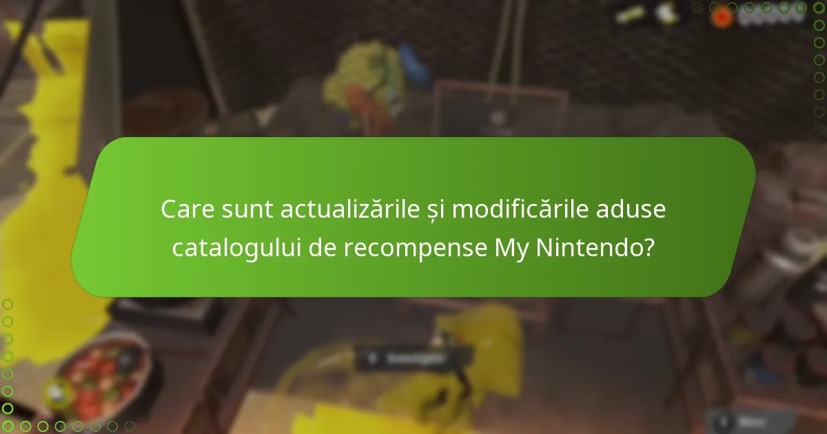 Care sunt actualizările și modificările aduse catalogului de recompense My Nintendo?