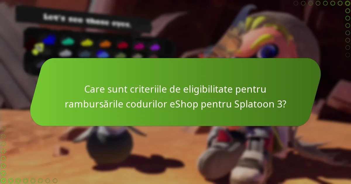 Cum se compară rambursările codurilor eShop pentru Splatoon 3 cu alte rambursări de jocuri Nintendo?