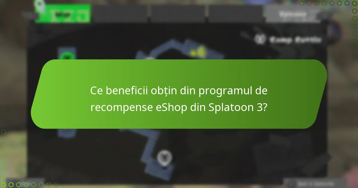 Ce beneficii obțin din programul de recompense eShop din Splatoon 3?