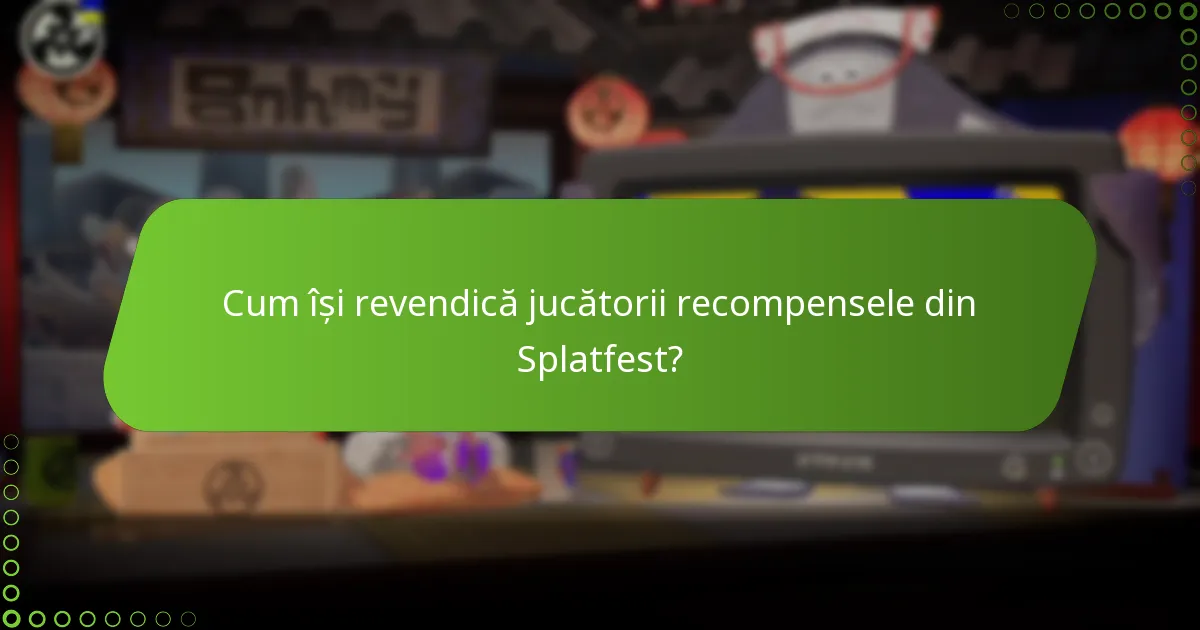 Cum își revendică jucătorii recompensele din Splatfest?