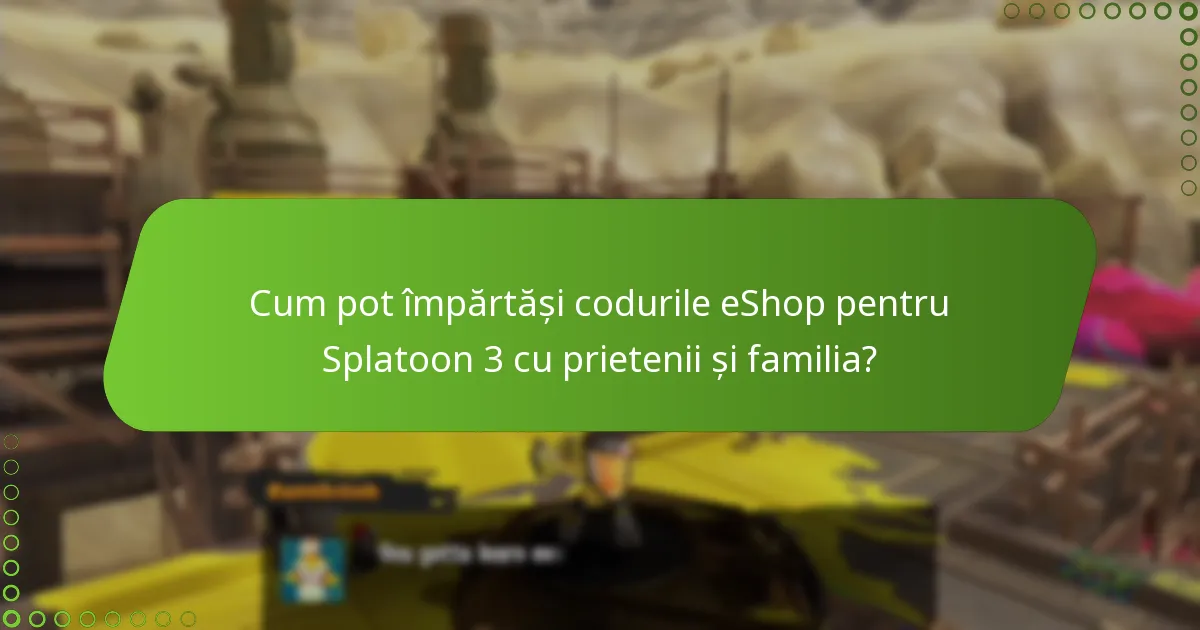 Cum să răscumperi codurile eShop pentru Splatoon 3?